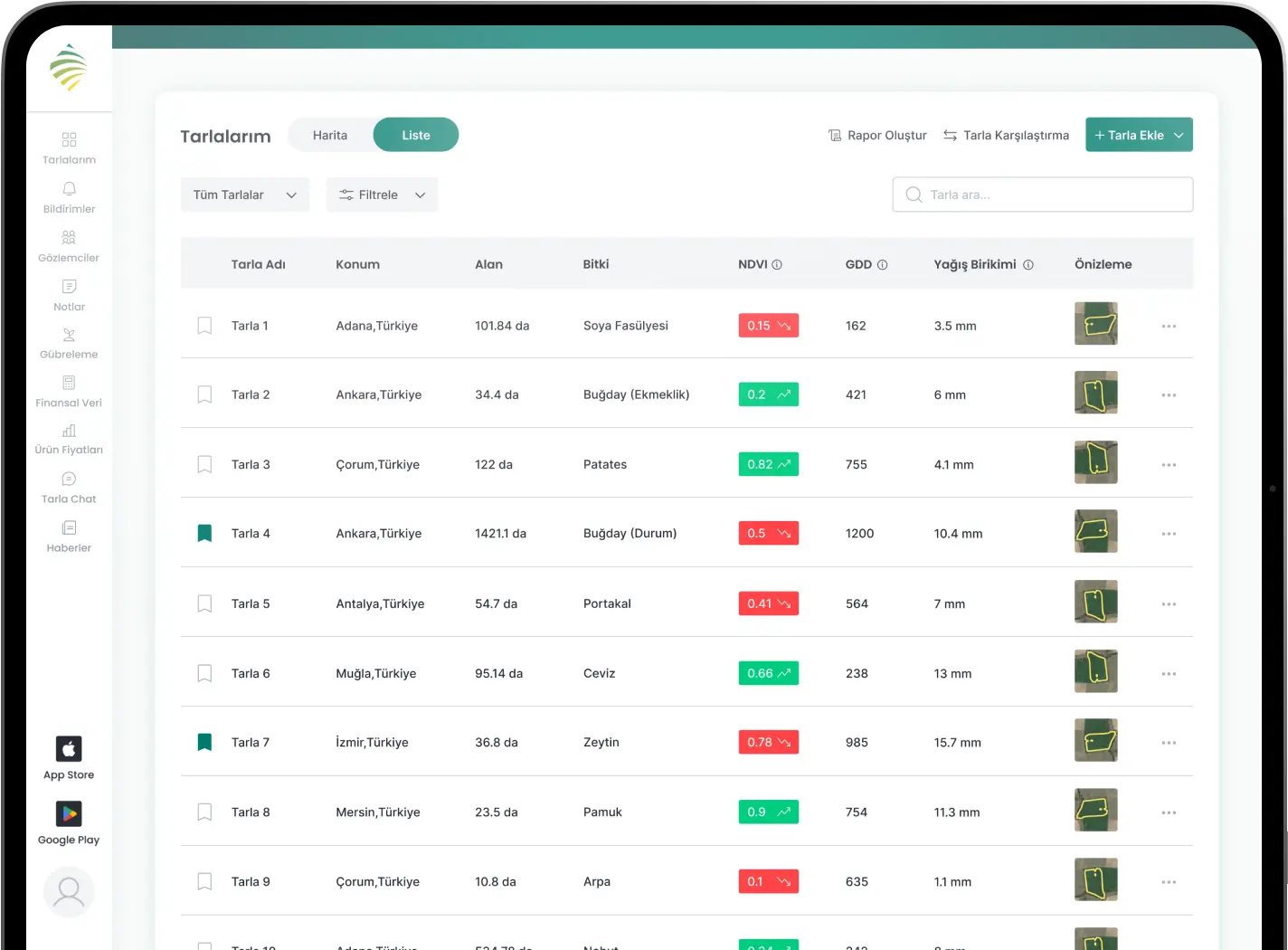 Tarla.io Akıllı Tarım - Use the Web App now.